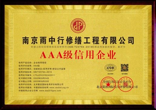 上海雨中行修缮技术有限公司